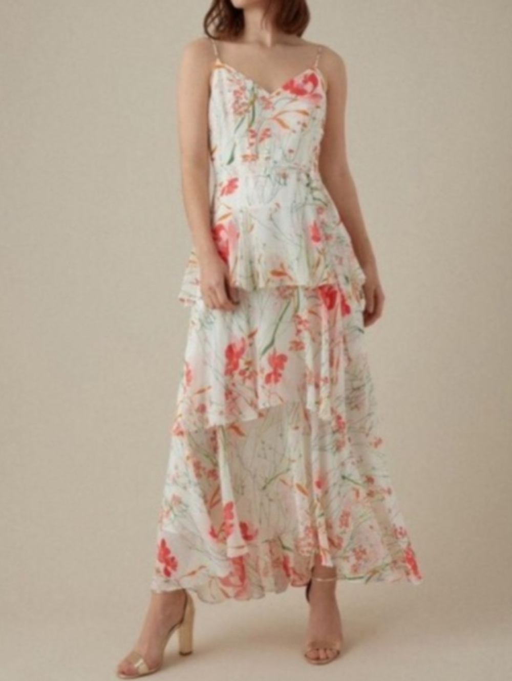 Karen Millen - Floral Tiered Maxi Dress